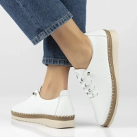 Leather shoes Filippo DP7542/26 WH white