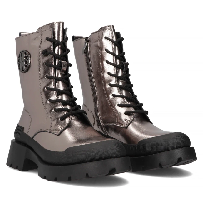 Leather boots Filippo DBT6482/24 GN gun metal