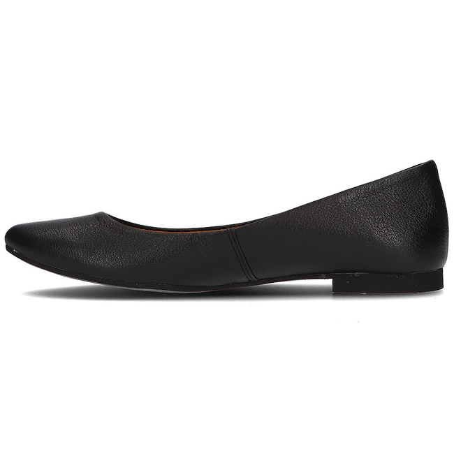 Skórzane baleriny Filippo 04100 czarne