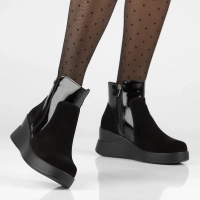 Leather ankle boots Filippo DBT4746/23 BK SU black