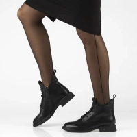 Leather ankle boots Filippo DBT7463/25 BK black