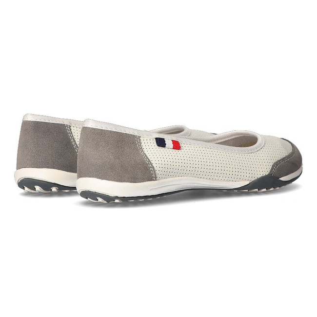 Leather shoes Filippo DP142/21 WH GR white-gray