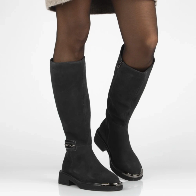 Leather boots Filippo DKZ7234/25 GF grey