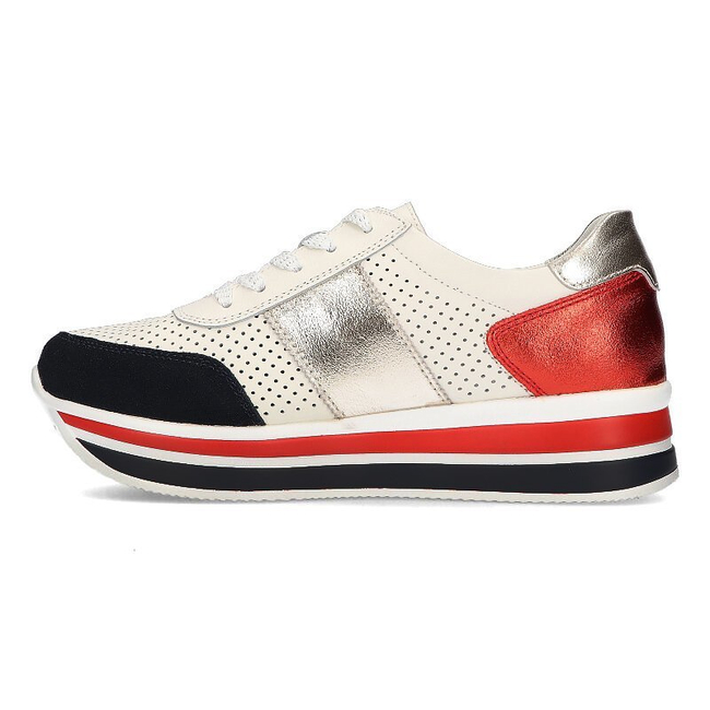 Leather Sneakers Filippo DP1414/21 WH white