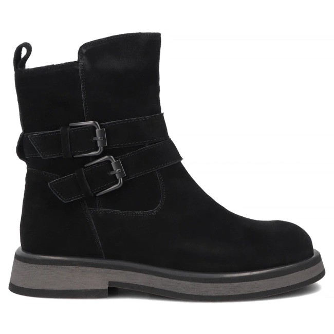Skórzane botki Filippo DBT7951/26 BK czarne