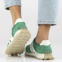 Skórzane sneakersy Filippo DP7690/26 GE zielone