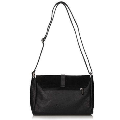 Handbag Toscanio Leather Messenger Bag C108 black