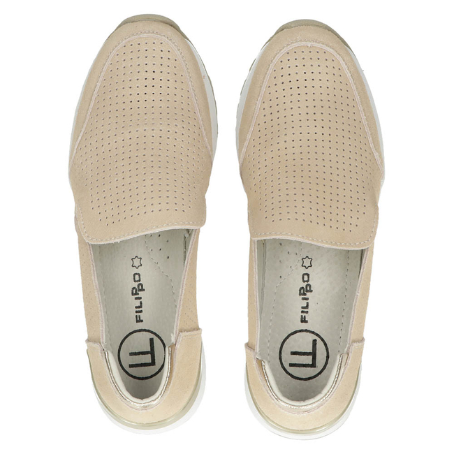 Leather shoes Filippo DP3537/22 BE beige