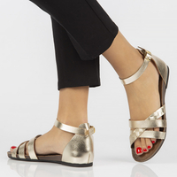 Leather sandals Filippo 40225 gold