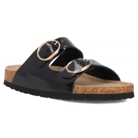 Leather flip-flops Filippo DK7061/25 BK L black