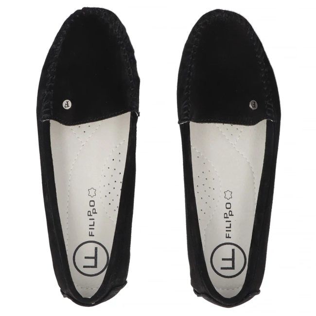 Leather loafers Filippo DP2037/26 BK black