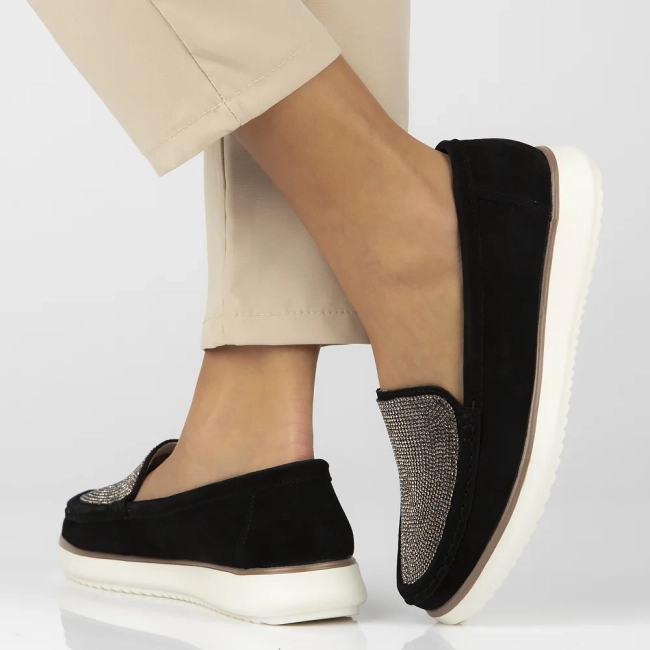 Leather loafers Filippo DP6759/25 BK black