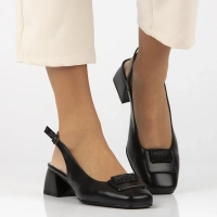 Leather pumps Filippo DP6945/25 BK black