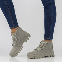 Leather boots Filippo DBT3523/22 GR grey
