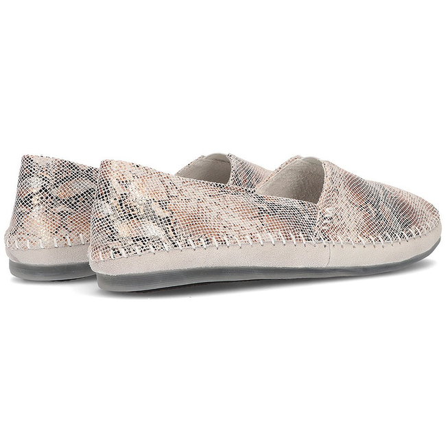 Skórzane półbuty Filippo DP031/21 GR szare