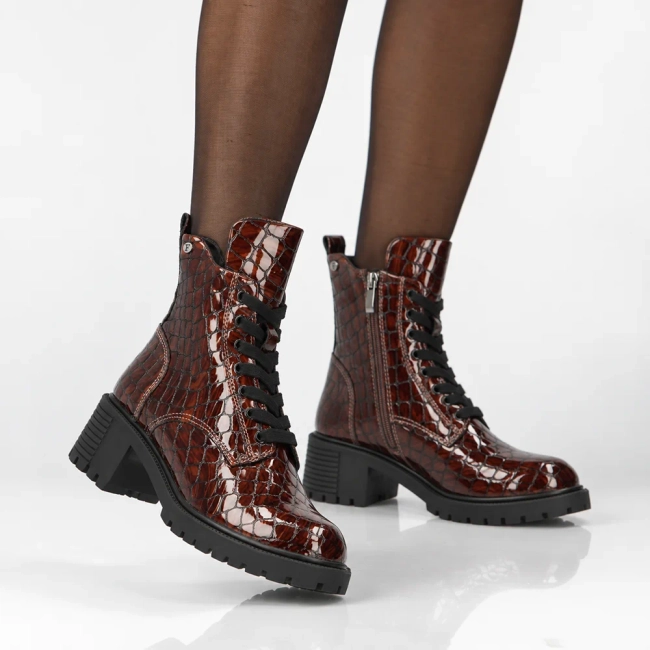 Leather heeled ankle boots Filippo DBT7971/26 BR brown