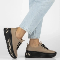 Leather sneakers Filippo DP8006/26 TP taupe