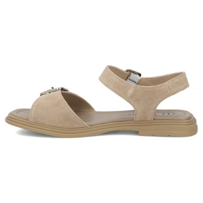 Skórzane sandały Filippo DS7748/26 TP taupe