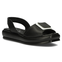 Leather sandals Filippo DS3902/22 BK black