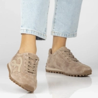 Skórzane sneakersy Filippo DP7961/26 BE beżowe