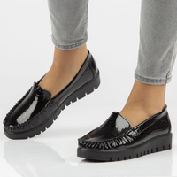 Leather shoes Filippo DP3024/21 BK CR black