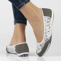 Skórzane baleriny Filippo DP142/24 MLT multikolor