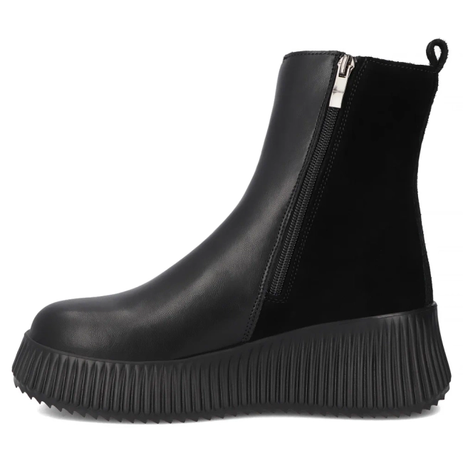 Leather ankle boots Filippo DBT7268/25 BK black