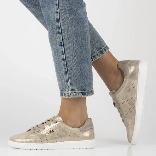 Leather sneakers Filippo DP6738/25 GO gold
