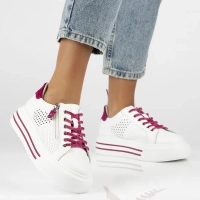 Leather sneakers Filippo DP6704/25 WH FH white