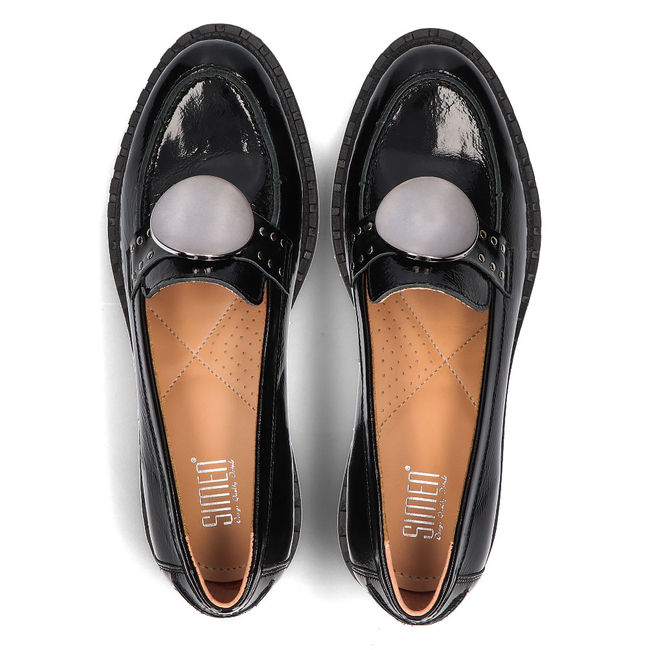 Leather loafers Simen 4410A black