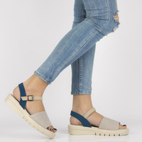 Leather sandals Filippo DS2021/21 GR gray