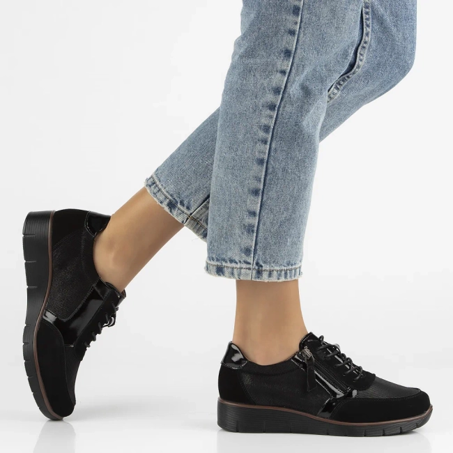 Leather shoes Filippo DP4912/25 BK black