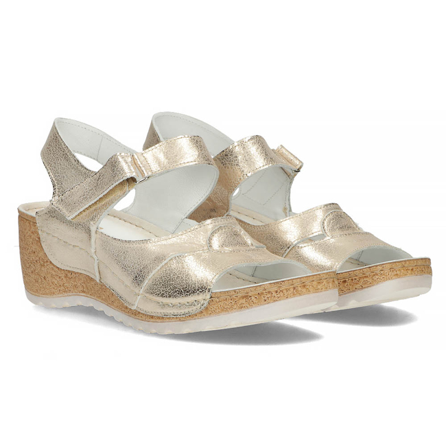 Leather sandals Filippo 50086 gold
