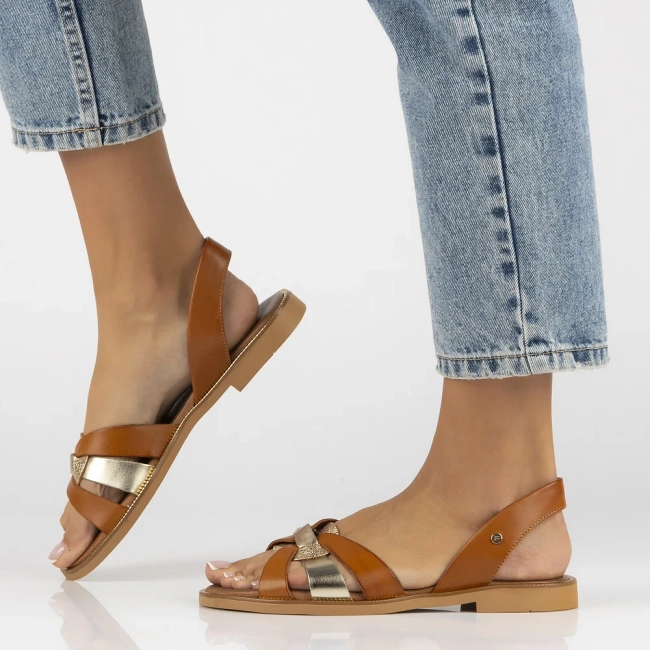 Leather sandals Filippo 40382 brown