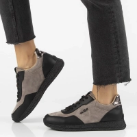 Leather sneakers Filippo DP7405/25 TP BK taupe