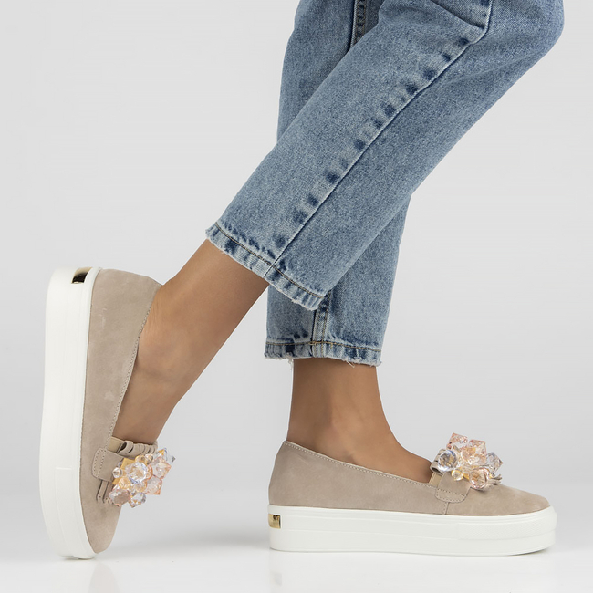 Leather shoes Filippo DP4520/23 BE beige