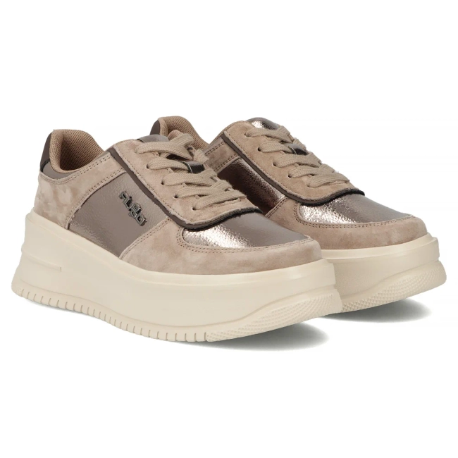 Leather sneakers Filippo DP7124/25 TP Beige