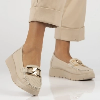 Leather loafers Filippo DP6827/25 BE beige