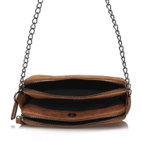 Handbag Toscanio Suede messenger bag A258 brown