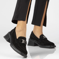 Leather shoes Filippo DP4145/23 BK black