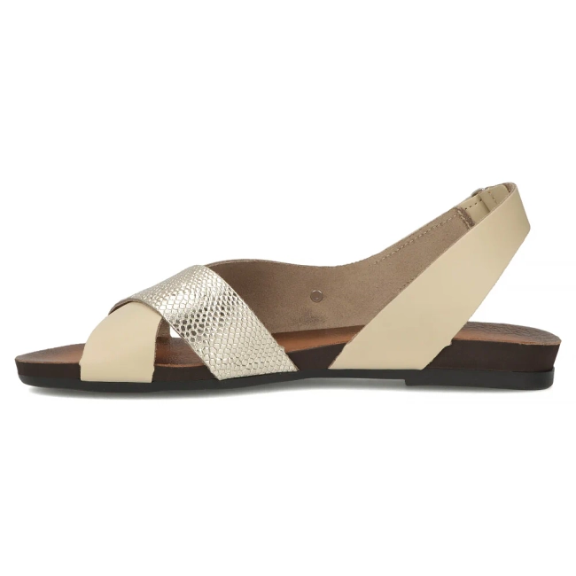 Leather sandals Filippo 40141 beige