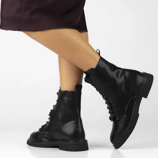 Leather ankle boots Filippo DBT7250/25 BK black