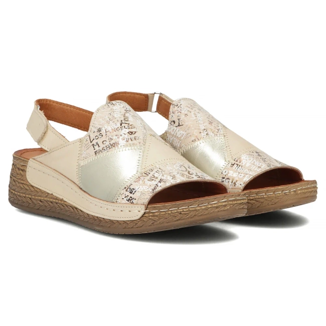Leather sandals Maciejka L7067-04/00-1 beige