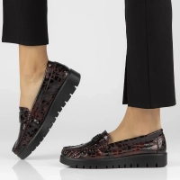 Leather loafers Filippo DP3334/23 BG burgundy