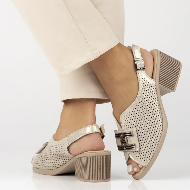 Leather sandals Filippo DS6033/25 GO gold