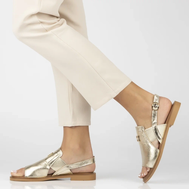 Leather sandals Filippo 40385 gold