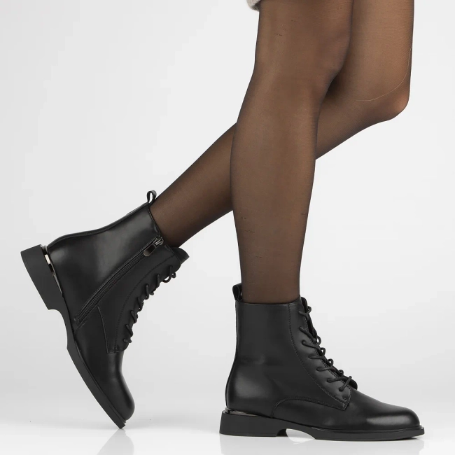 Leather ankle boots Filippo DBT6520/24 BK black