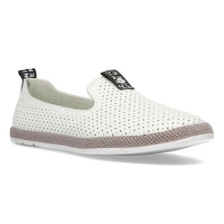 Skórzane półbuty Filippo DP081/21 WH białe