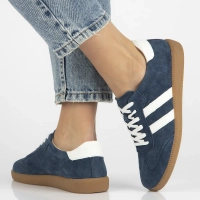 Leather sneakers Filippo DP6741/25 NV navy