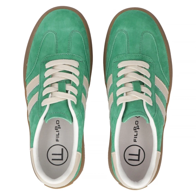 Leather sneakers Filippo DP6764/25 GE green